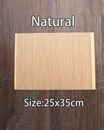 Sophisticated Bamboo Table Runner and Coaster Duo for Dining and Tea Events