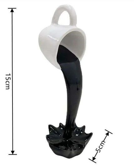 Gravity-Defying Whimsical Coffee Cup Art for Unique Home Decor