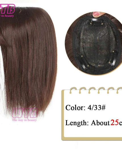 Bangs & Volume: Clip-In Hair Topper for Instant Transformation