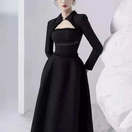 Elegant Strapless Cut-Out Evening Gown with Luxurious Diamond Details