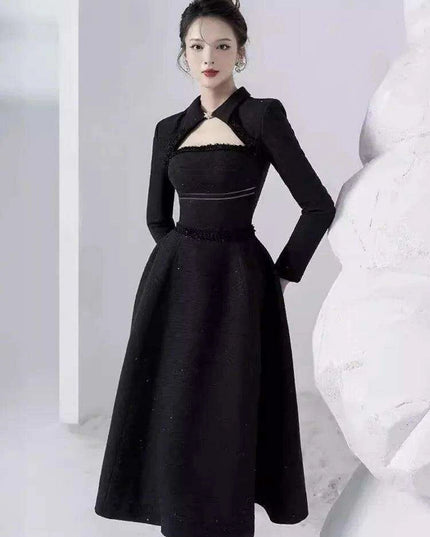 Elegant Strapless Cut-Out Evening Gown with Luxurious Diamond Details