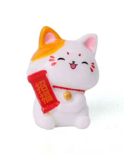 Lucky Cat Dashboard Charms - Maneki Neko Car Accessories for Good Fortune