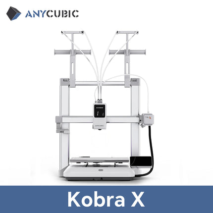 ANYCUBIC Kobra X 3D Printer - 600mm/s Speed, AI Detection, 19 Colors