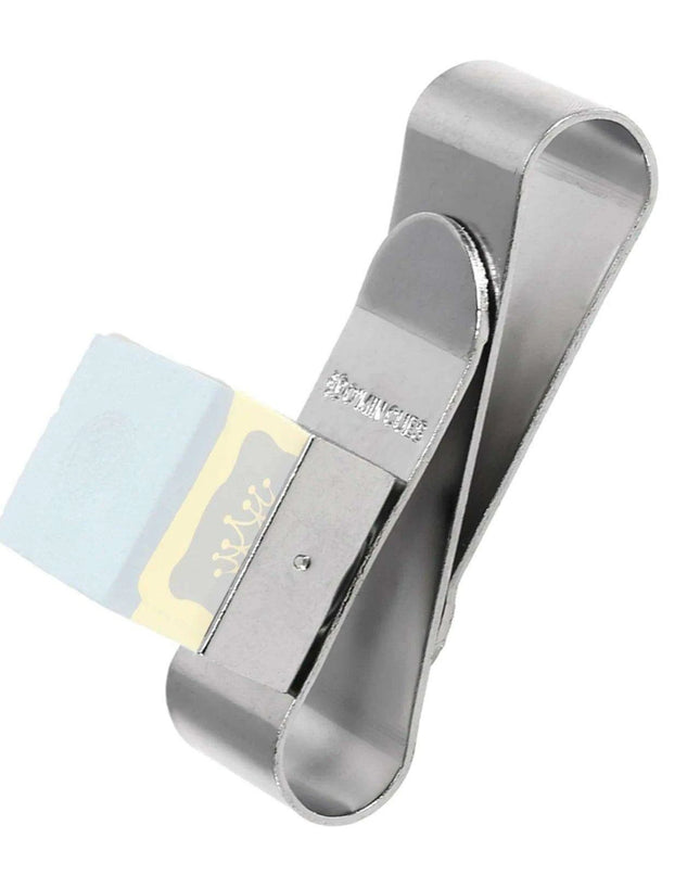 Stainless Steel Magnetic Pool Cue Chalk Holder - Essential Gear for Cue Players