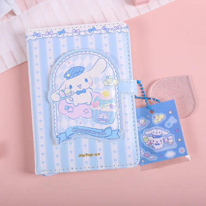 Enchanted Heart and Moon Kawaii Journal with 6 Ring Notebook