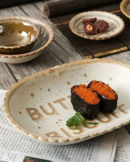 Handcrafted Japanese Ceramic Dessert Plates - A Touch of Timeless Elegance for Your Dining Experience