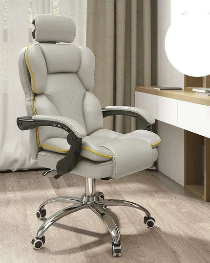 Ultimate Ergonomic Office and Gaming Chair with Adjustable Backrest and Footrest