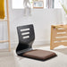 Japanese Style Legless Floor Chair with Wooden Panel Design - Versatile Furniture Piece for Cozy Living Rooms
