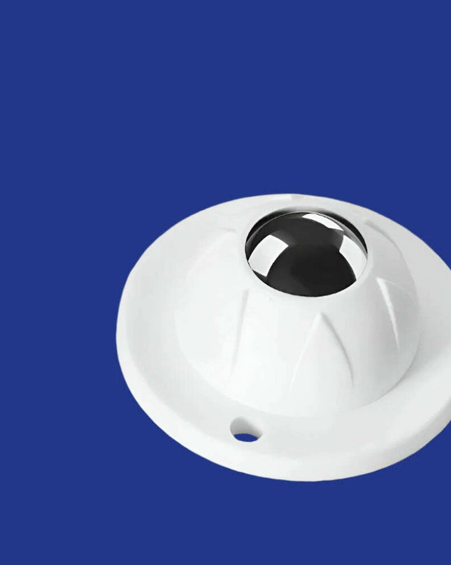 Self-Adhesive 360° Swivel Caster Wheels - Mini Stainless Steel Furniture Rollers with Universal Ball Mechanism