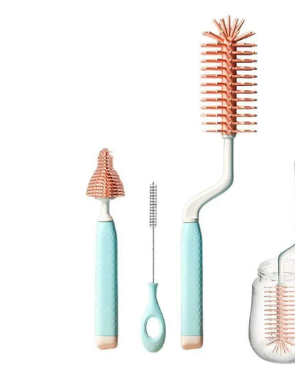 Ultimate Silicone Brush Set for Impeccable Baby Bottle and Pacifier Hygiene