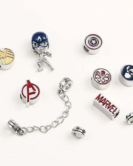 Marvel Superhero Charm Bracelet DIY Kit - Unleash Your Creativity with Avengers-Inspired Designs
