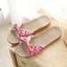 Bohemia Beach Female Flip Linen Shoes Korean Women Style Bowknot Flops Slipper
