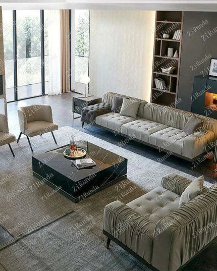 Chic Black Luxe Accent Table