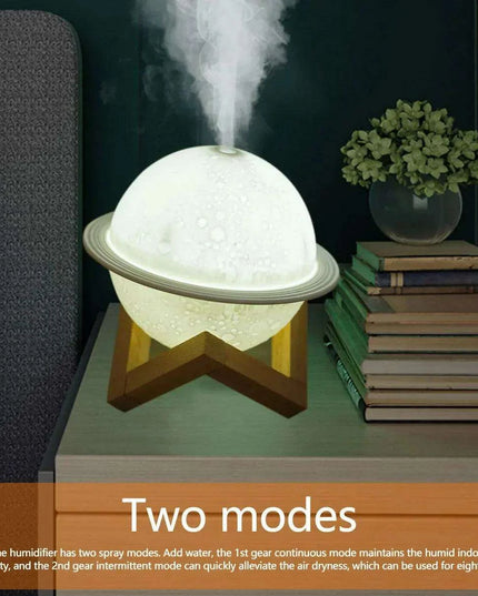 200ML USB 3D Moon Planet Aroma Diffuser & Humidifier - Portable Night Light for Home & Office Ambiance