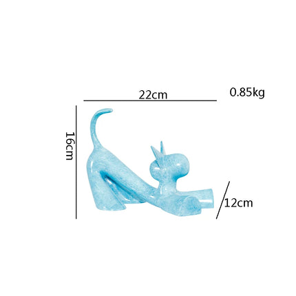 Resin Cat Ornament Cat Statue Birthday Gift Ornament Minimalist Decoration Resin Crafts Living Room and Bedroom Home Decoration resin-cat-ornament-cat-statue-birthday-gift-ornament-minimalist-decoration-resin-crafts-living-room-and-bedroom-home-decoration
