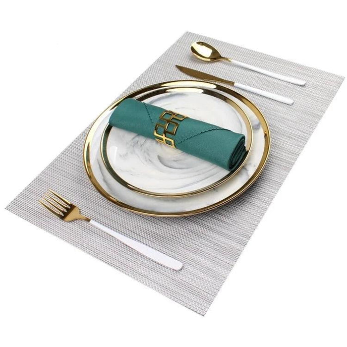 Ceramic Elegance Dining Set: Elevate Your Dining Moments with Botanica Bliss