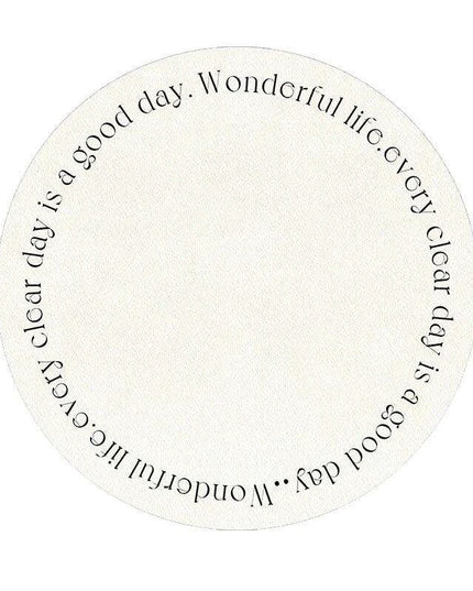 Luxurious Circular Floor Rug with High Absorbency, Tailored Sizes for Versatile Use