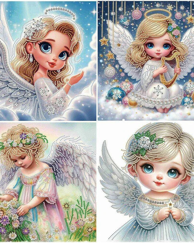 Enchanting Angel 5D Diamond Painting Set - Dazzling DIY Home Decoration