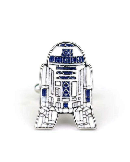 R2-D2 Movie-Inspired Cufflinks: Stylish Alloy Accessories for Star Wars Enthusiasts