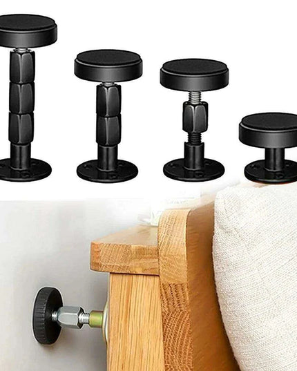 Adjustable Bed Frame Stability Kit with Noise Reduction and Wall Protection