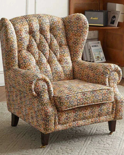 Elegant Leather Wingback Chair for Modern Living Areas