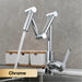 Versatile Brass Kitchen Faucet with Space-Saving Foldable Design