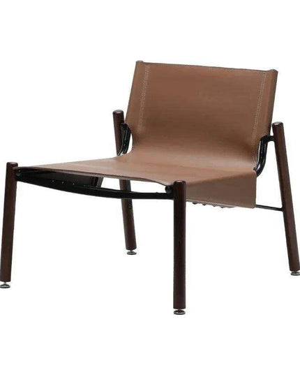 Designer Light Luxury Saddle Leather Lounge Chair