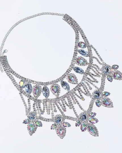 Radiant AB Rhinestone Statement Necklace - Elevate Your Glam Game