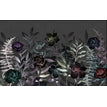 Vintage Noir Floral / Silk