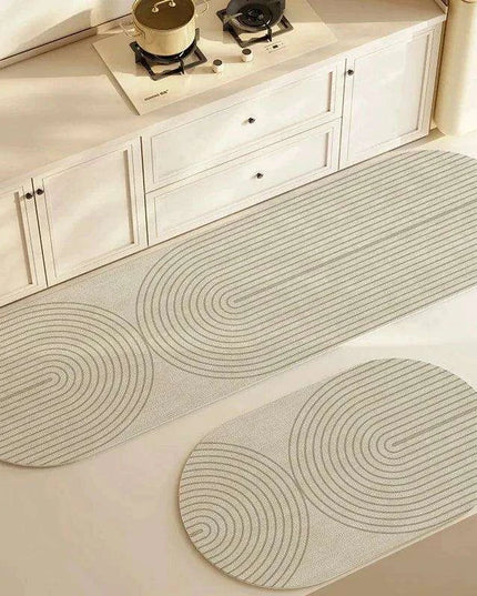 Ultra-Soft Diatomite Floor Mat - Highly Absorbent, Washable, and Non-Slip Rug for Kitchen and Bathroom