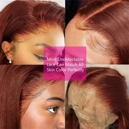 Confidence Boost Chestnut Brown 13x4 Lace Front Wig - Effortless Elegance and Style