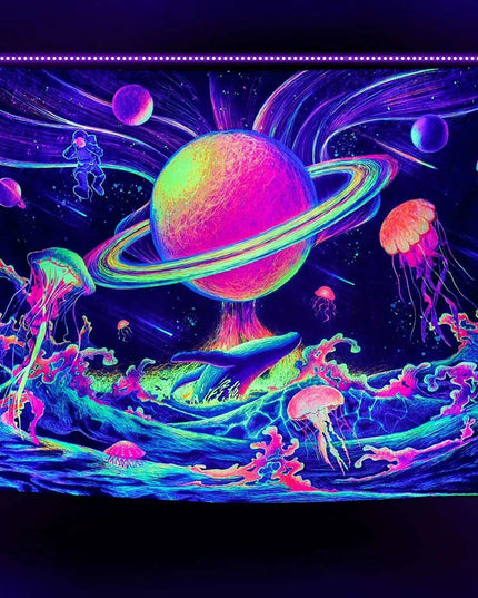 Galactic Dreams Astronaut Wall Tapestry for Unique Home Aesthetics