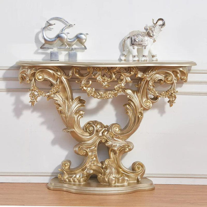 European Vintage Console Table - Classic Entryway Storage Solution