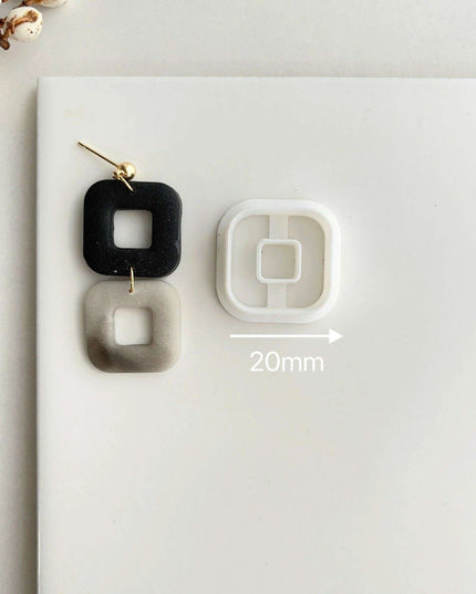 Creative Geometric Polymer Clay Cutters for Unique Earring Creations
