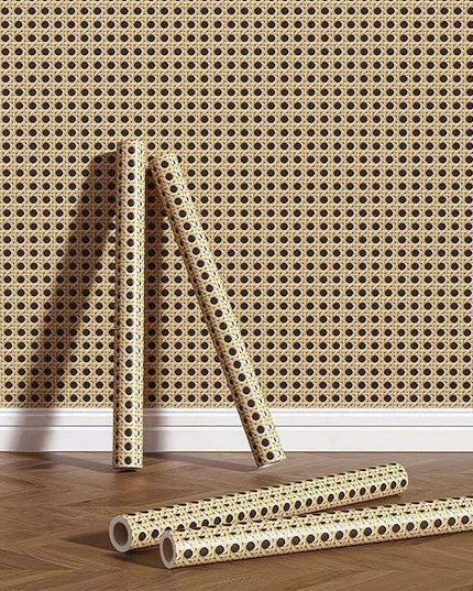 Bamboo Pattern Waterproof Rattan Contact Paper for DIY Furniture Renovation and Cabinet Decor