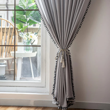 MF Household Store Velvet Thermal Insulated Room Darkening Curtain - G