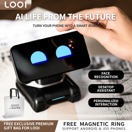 Looi Robot Second Edition - ChatGPT Voice Dialogue and Visual Recognition Smart Toy