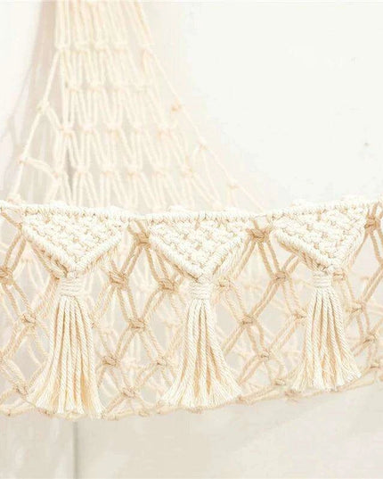 Stylish Boho Stuffed Animal Storage Hammock - Modern Toy Organizer