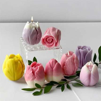DIY Flowers Tulip Silicone Mold Handmade Scented Candle Plaster Resin Molds Homemade Cookies Chocolate Candy Baking Tool diy-flowers-tulip-silicone-mold-handmade-scented-candle-plaster-resin-molds-homemade-cookies-chocolate-candy-baking-tool