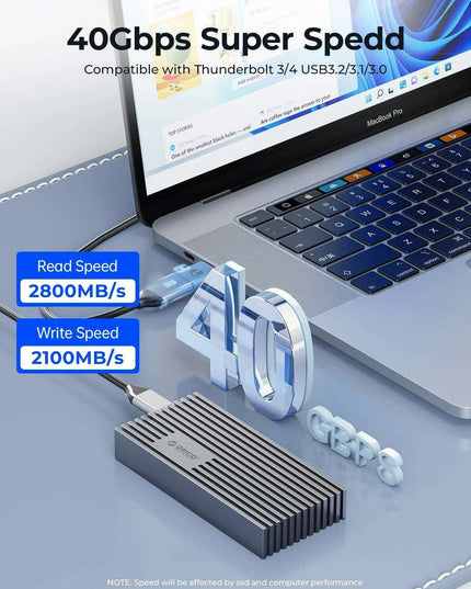 Next-Gen USB4 NVMe M.2 SSD Enclosure - Unleash Lightning-Fast Data Transfers