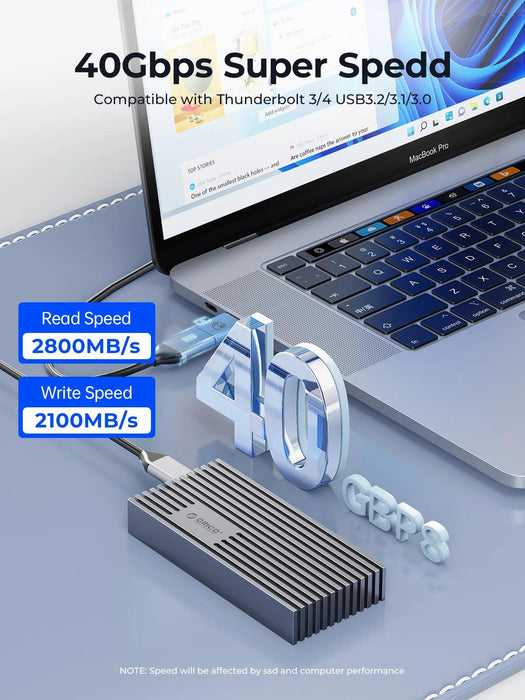 Next-Gen USB4 NVMe M.2 SSD Enclosure - Unleash Lightning-Fast Data Transfers