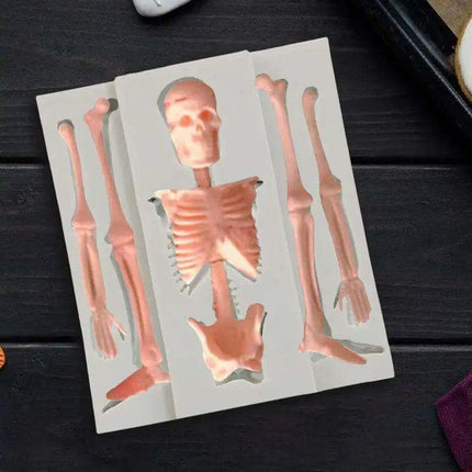 Creepy Creative Skeleton Silicone Mold for Baking and Crafting Adventures