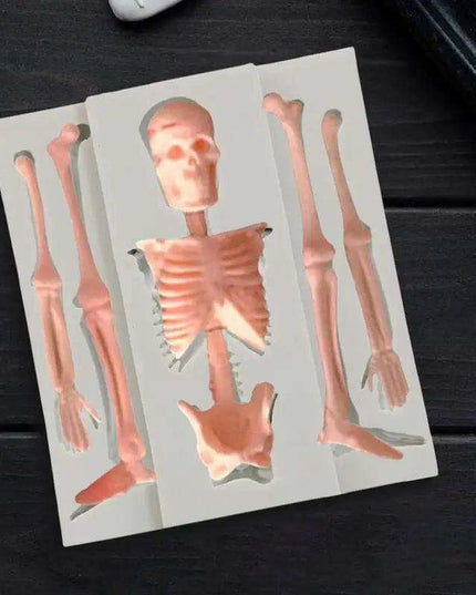 Creepy Creative Skeleton Silicone Mold for Baking and Crafting Adventures