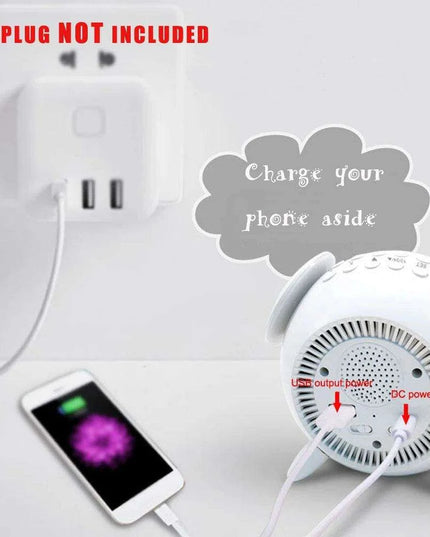 Colorful Rechargeable LED Alarm Clock with Sunrise-Sunset Simulation and Mirror Finish