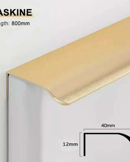 Sophisticated Black and Gold Aluminum Alloy Cabinet Handle Collection