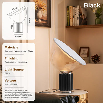 Taccia-Style LED Table Lamp – Sculptural Modern Lighting