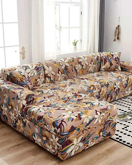 Svetanya Chic L-Shape Sofa Cover - Stylish Fabric Protector for Elegant Living Spaces