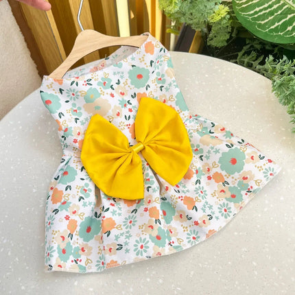 Bow Lace Princess Dress for Dogs & Kittens