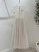 Stylish Hollow Embroidered Pleated Evening Gown for Women