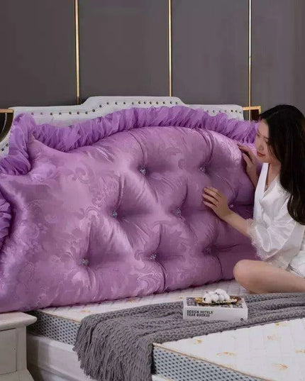 Royal Elegance Luxe Bedside Backrest Cushion with Washable Cover – Ultimate Comfort for a Dreamy Bedroom Escape